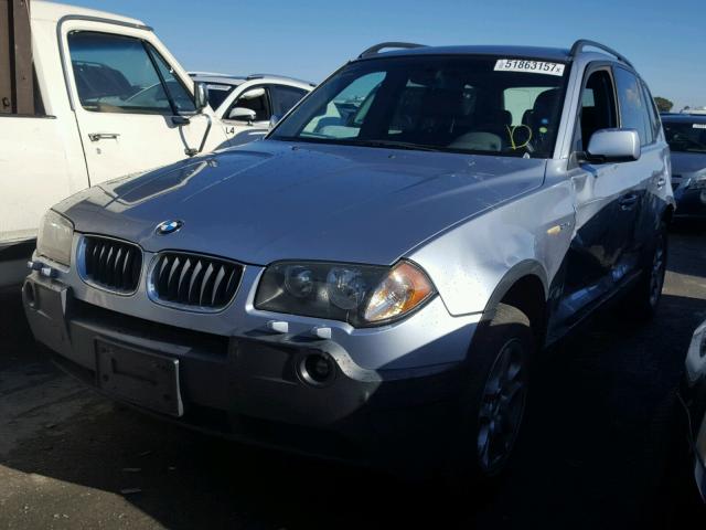 WBXPA73454WB27340 - 2004 BMW X3 2.5I BLUE photo 2