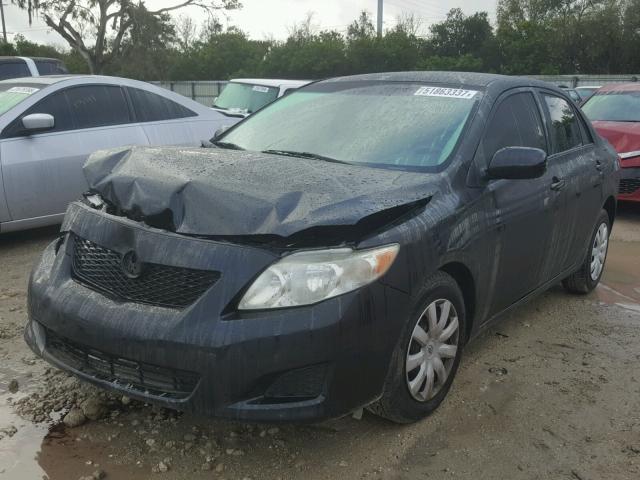 JTDBL40E49J050197 - 2009 TOYOTA COROLLA BA BLACK photo 2