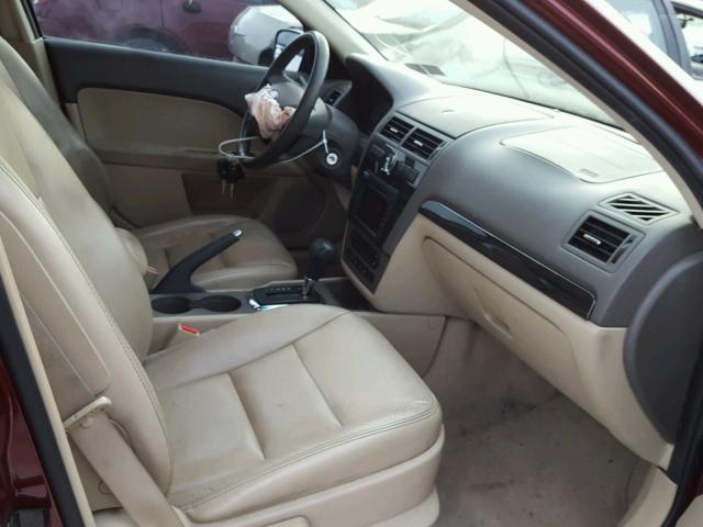 3FAHP02147R173041 - 2007 FORD FUSION SEL BURGUNDY photo 5