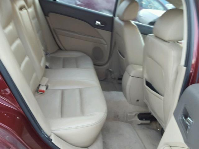 3FAHP02147R173041 - 2007 FORD FUSION SEL BURGUNDY photo 6