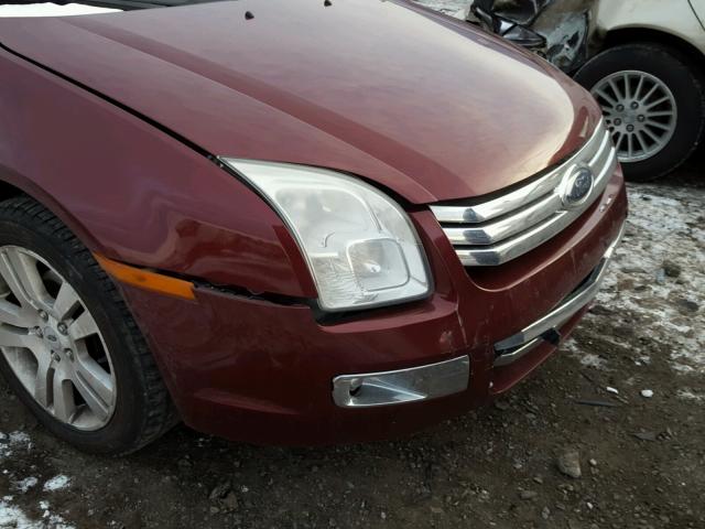 3FAHP02147R173041 - 2007 FORD FUSION SEL BURGUNDY photo 9