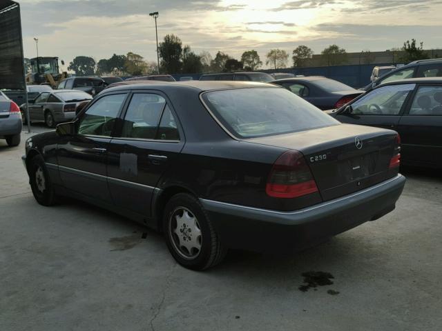 WDBHA23G8WA631701 - 1998 MERCEDES-BENZ C 230 BLACK photo 3