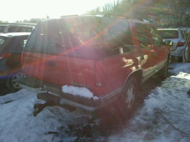 1GNEK13R4WJ375139 - 1998 CHEVROLET TAHOE K150 RED photo 4