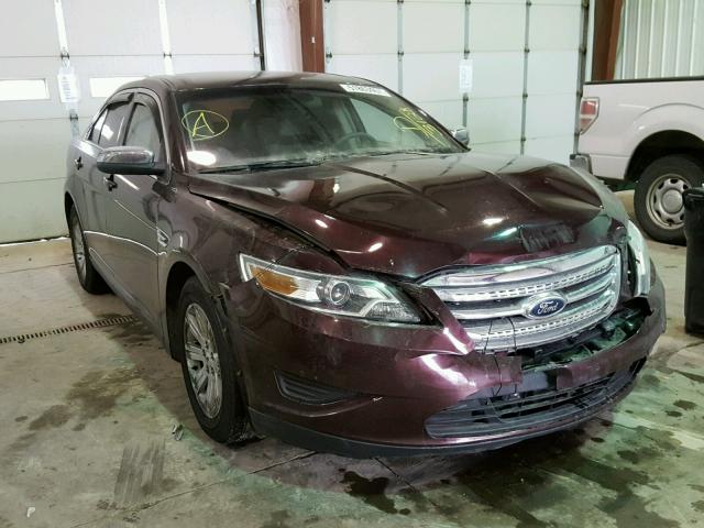 1FAHP2DW3BG143128 - 2011 FORD TAURUS SE MAROON photo 1