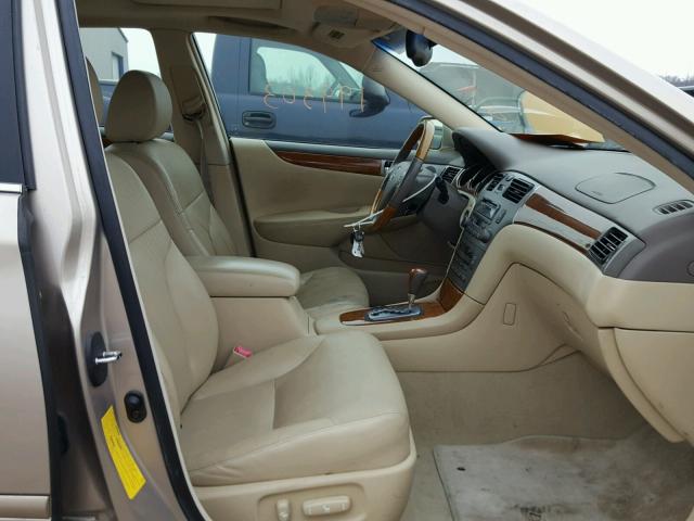 JTHBA30G855075350 - 2005 LEXUS ES 330 TAN photo 5