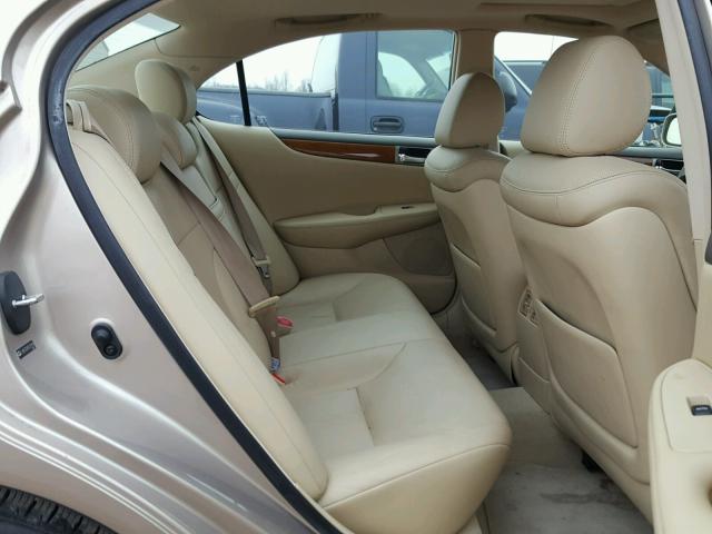 JTHBA30G855075350 - 2005 LEXUS ES 330 TAN photo 6