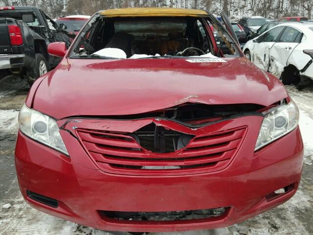 4T1BE46K38U245496 - 2008 TOYOTA CAMRY CE RED photo 9