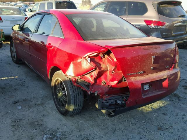 1G2ZG57N274164648 - 2007 PONTIAC G6 BASE RED photo 3