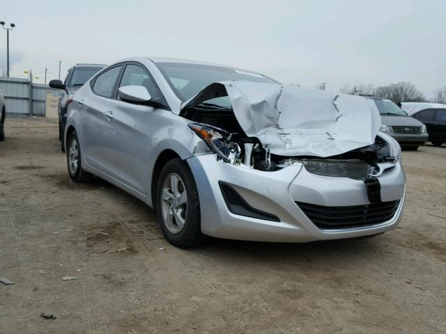 5NPDH4AE1FH649393 - 2015 HYUNDAI ELANTRA SE SILVER photo 1