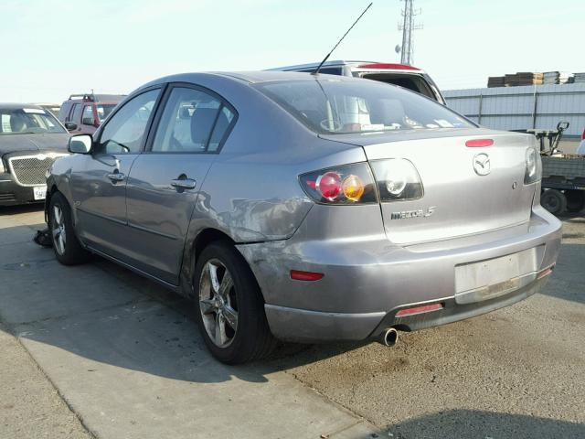 JM1BK323761422572 - 2006 MAZDA 3 S GRAY photo 3