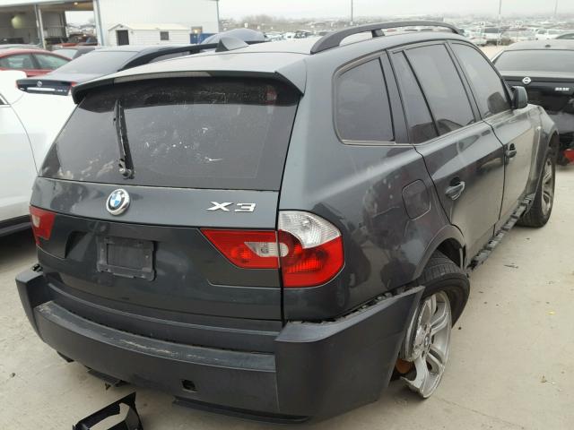 WBXPA93495WD04369 - 2005 BMW X3 3.0I GREEN photo 4