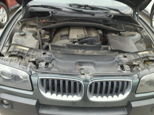 WBXPA93495WD04369 - 2005 BMW X3 3.0I GREEN photo 7