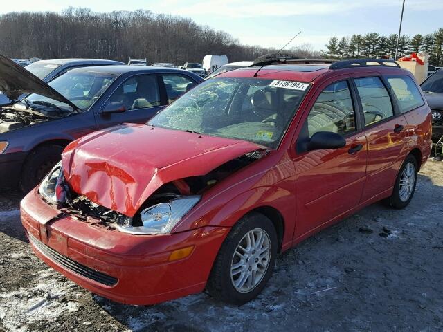 1FAHP36322W286148 - 2002 FORD FOCUS SE RED photo 2