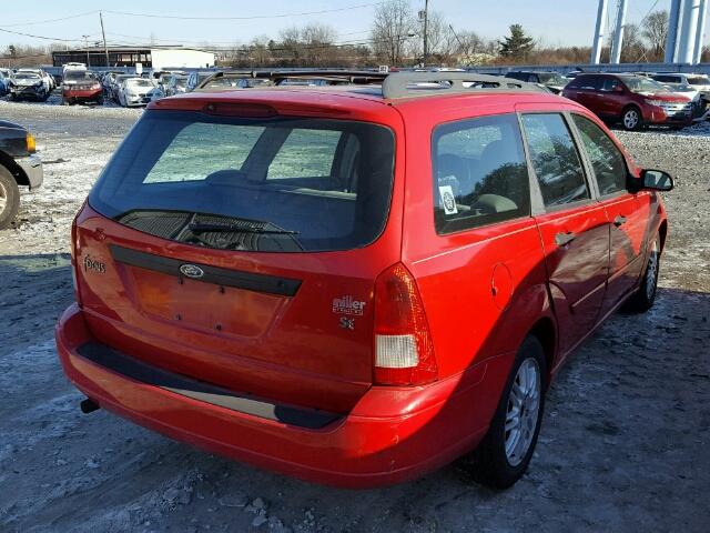 1FAHP36322W286148 - 2002 FORD FOCUS SE RED photo 4