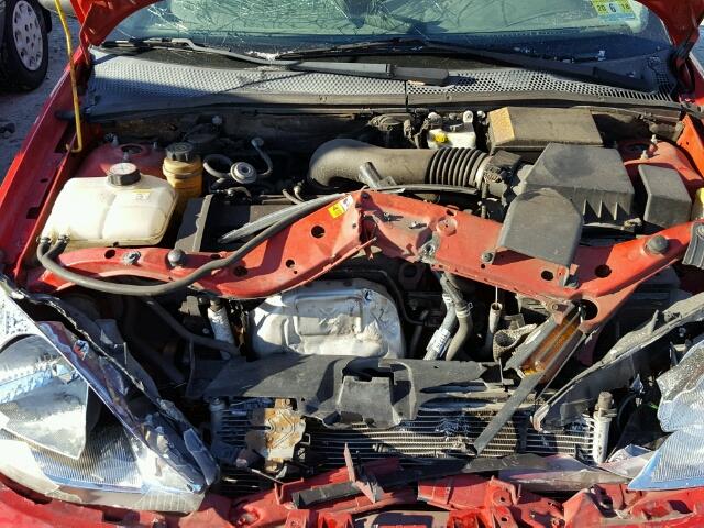 1FAHP36322W286148 - 2002 FORD FOCUS SE RED photo 7