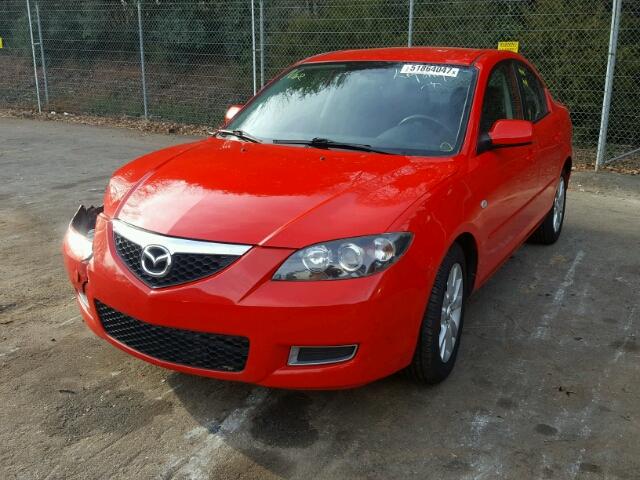 JM1BK32FX81879955 - 2008 MAZDA 3 I RED photo 2