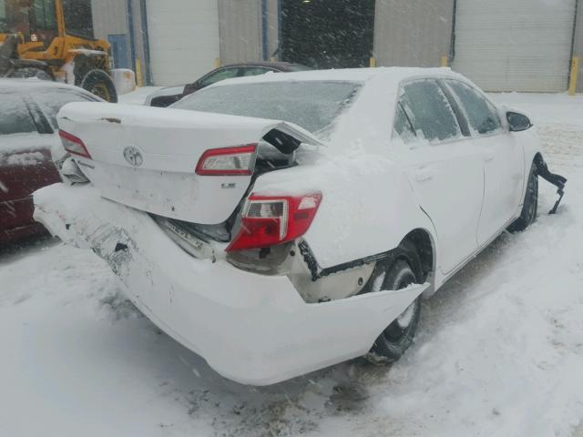 4T4BF1FK5ER348805 - 2014 TOYOTA CAMRY L WHITE photo 4