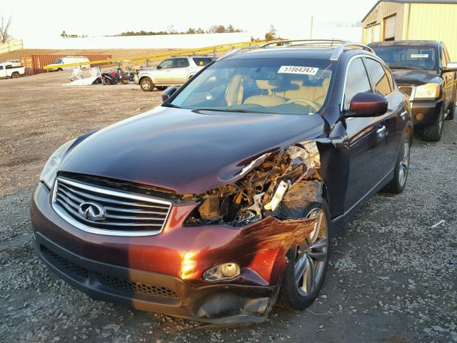 JN1AJ0HP6BM801467 - 2011 INFINITI EX35 BASE MAROON photo 2