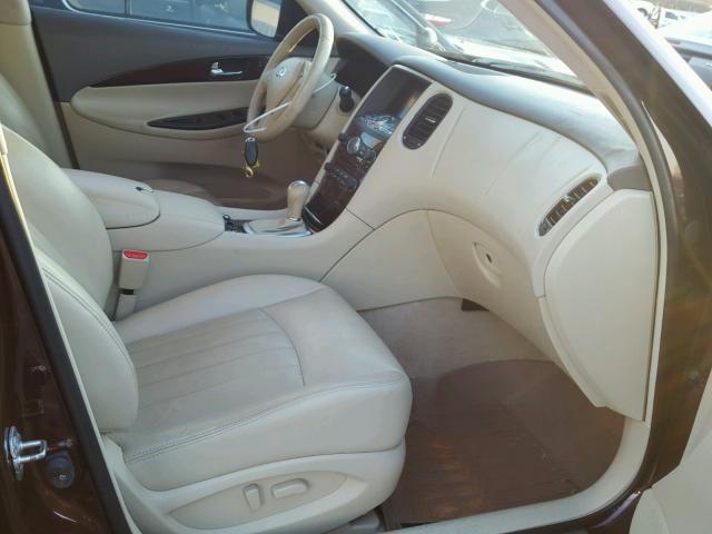 JN1AJ0HP6BM801467 - 2011 INFINITI EX35 BASE MAROON photo 5