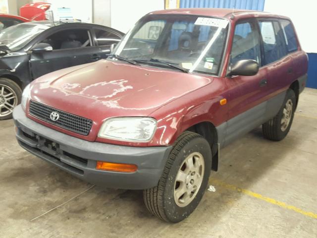 JT3GP10V9T7002485 - 1996 TOYOTA RAV4 RED photo 2