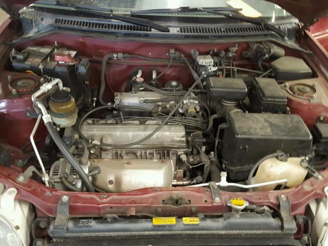 JT3GP10V9T7002485 - 1996 TOYOTA RAV4 RED photo 7