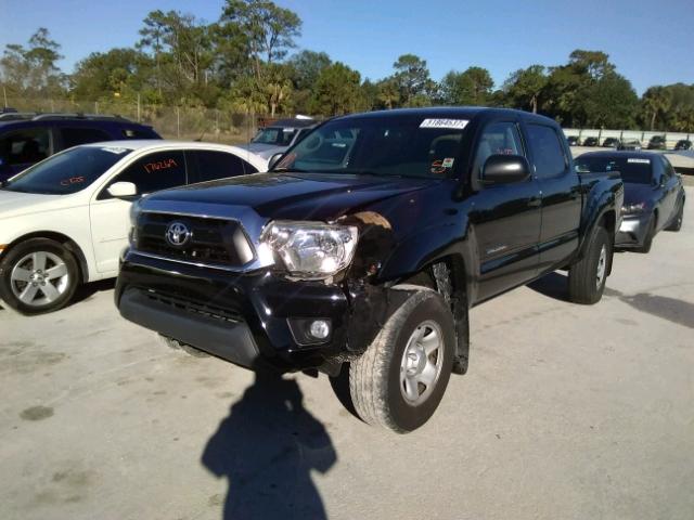 5TFJU4GN4FX088343 - 2015 TOYOTA TACOMA DOU BLACK photo 2