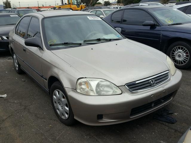 2HGEJ6676YH521789 - 2000 HONDA CIVIC LX BEIGE photo 1