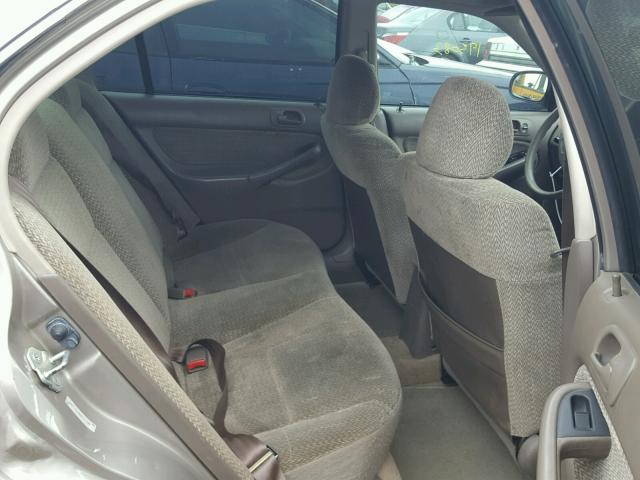 2HGEJ6676YH521789 - 2000 HONDA CIVIC LX BEIGE photo 6