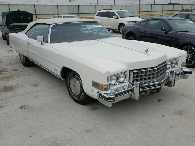 6L67S3Q431787 - 1973 CADILLAC ELDORADO WHITE photo 1