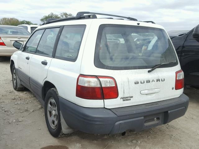 JF1SF63522H713798 - 2002 SUBARU FORESTER L WHITE photo 3