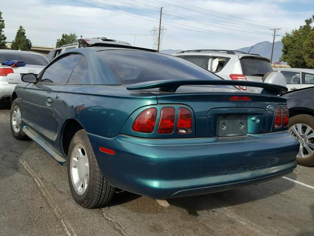 1FAFP4041WF105352 - 1998 FORD MUSTANG GREEN photo 3