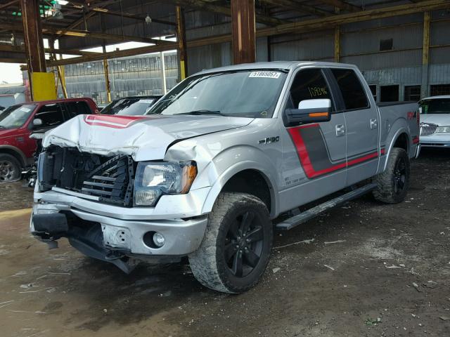 1FTFW1ET6CFC96628 - 2012 FORD F150 SUPER SILVER photo 2