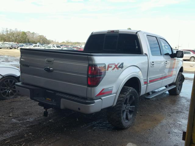 1FTFW1ET6CFC96628 - 2012 FORD F150 SUPER SILVER photo 4