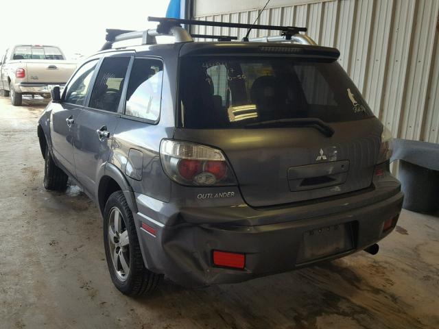 JA4LX41F16U034494 - 2006 MITSUBISHI OUTLANDER GRAY photo 3