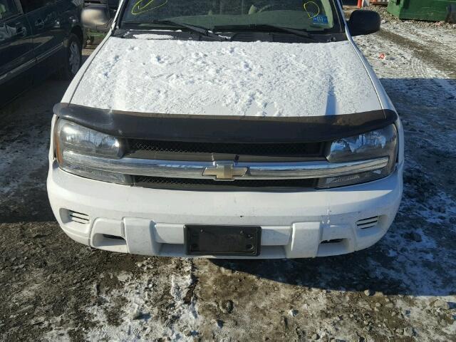 1GNDT13S062102012 - 2006 CHEVROLET TRAILBLAZE WHITE photo 9