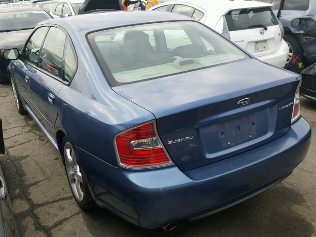 4S3BL616377202791 - 2007 SUBARU LEGACY 2.5 BLUE photo 3