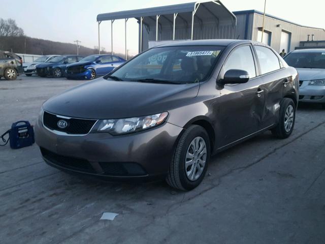 KNAFU4A21A5178796 - 2010 KIA FORTE EX GRAY photo 2