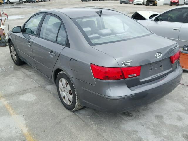 5NPET4AC7AH633242 - 2010 HYUNDAI SONATA GLS GRAY photo 3