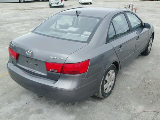 5NPET4AC7AH633242 - 2010 HYUNDAI SONATA GLS GRAY photo 4