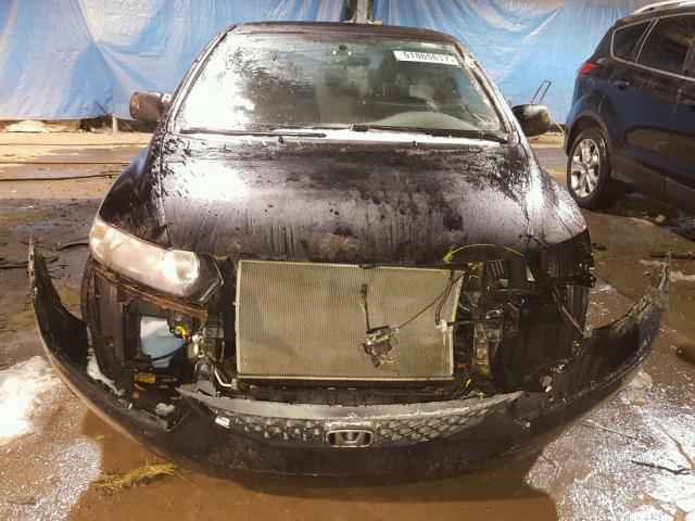 2HGFG1B85AH512799 - 2010 HONDA CIVIC EX შავი ფოტო 9