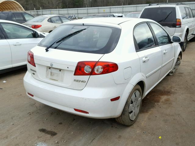 KL5JD66ZX7K584378 - 2007 SUZUKI RENO BASE WHITE photo 4