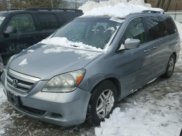 5FNRL38466B049785 - 2006 HONDA ODYSSEY EX GRAY photo 2