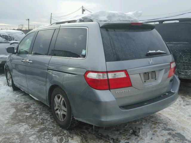 5FNRL38466B049785 - 2006 HONDA ODYSSEY EX GRAY photo 3
