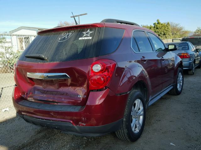 2CNALDEC9B6277239 - 2011 CHEVROLET EQUINOX LT BURGUNDY photo 4