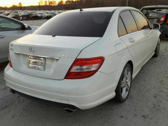 WDDGF8BB6AR108409 - 2010 MERCEDES-BENZ C 300 4MAT WHITE photo 4