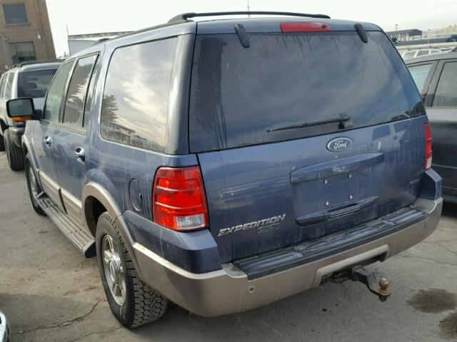 1FMFU18L23LB12753 - 2003 FORD EXPEDITION BLUE photo 3