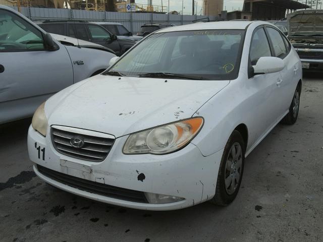 KMHDU46D37U120445 - 2007 HYUNDAI ELANTRA GL WHITE photo 2