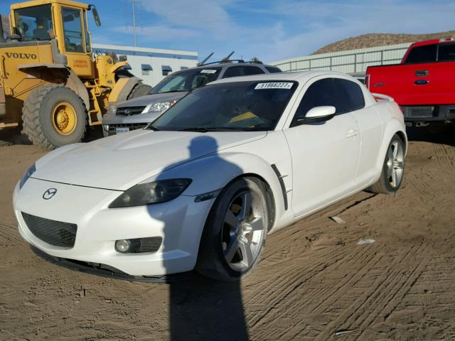 JM1FE173X50142266 - 2005 MAZDA RX8 WHITE photo 2