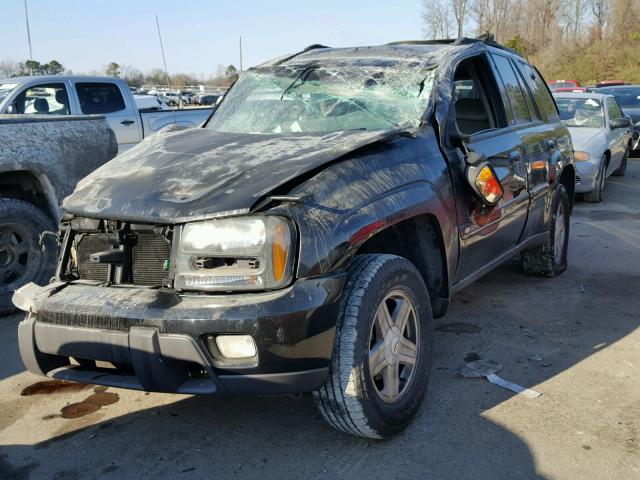 1GNDS13S322162766 - 2002 CHEVROLET TRAILBLAZE BLACK photo 2