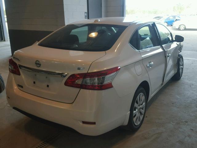 3N1AB7AP5FL687820 - 2015 NISSAN SENTRA S WHITE photo 4